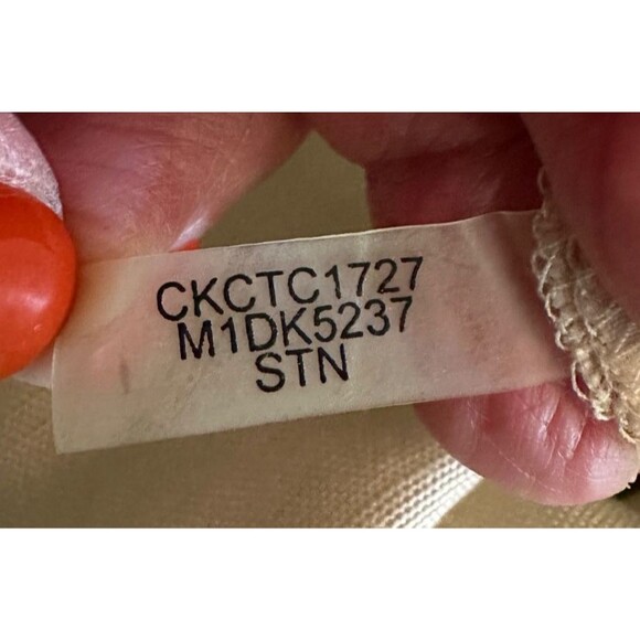 Calvin Klein Womens High Rise Minimalist Wide Leg Whitney Pant Beige Size 14 NWT - Picture 14 of 14